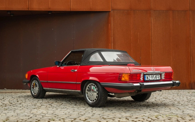 Mercedes-Benz SL cena 99000 przebieg: 270000, rok produkcji 1987 z Warszawa małe 596